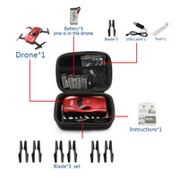 Étui de transport Garvee pour drones E58, JY018, JY019, GW58, X6, E010, E010S, E013 et E5 - Bras pliable, robuste et léger - Noir - Usage extérieur