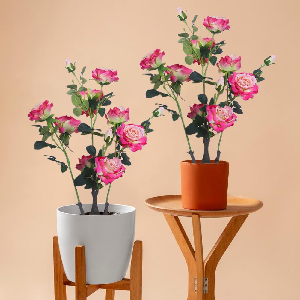 Pivoine artificielle Garvee 71 cm rose pour l'intérieur et l'extérieur, durable et facile d'entretien.