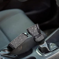 Garvee Ensemble de 15 housses de siège auto scintillantes pour femmes avec housse de volant en cristal, velouté et respirant, universel, avec console centrale, pour un usage quotidien et les événements