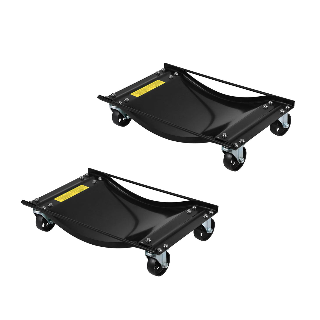 Ensemble de 2 chariots à roulettes Garvee pour voiture – Roues en acier de 8,9 cm, capacité de charge de 2268 kg, stables