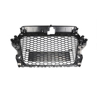 Calandre de pare-chocs avant Garvee, motif nid d'abeille, pour Audi A3 et S3 (2013-2015), matériau robuste, noir.