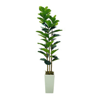 Arbre artificiel d'intérieur Garvee de 1,8 m (6 pi) réaliste, sans entretien, polyvalent et durable, vert