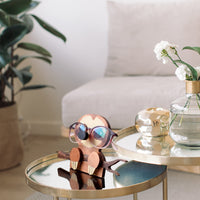 Garvee Porte-lunettes, présentoir à lunettes de soleil en bois avec un adorable motif animal, style pingouin, idéal pour la chambre, le bureau ou la chambre.
