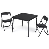 Garvee Ensemble table et chaises pliantes pour enfants, structure en métal, rembourrées, pliables pour manger et jouer, chambre d'enfant, multicolore