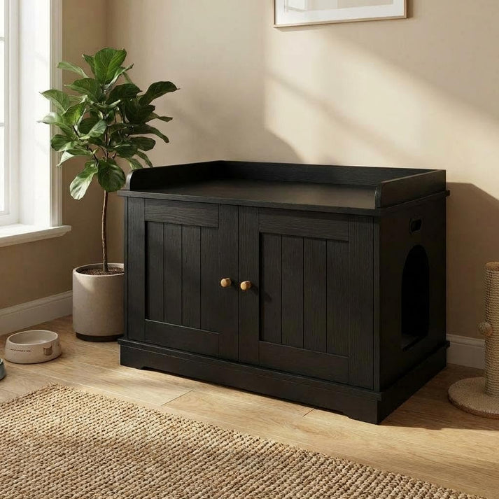 Dimensions meuble cache litière 80cm volume intérieur spacieux