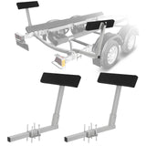 Guides de remorque pour bateau Garvee (lot de 2), 20 pouces, en acier robuste, flexibles et recouverts de moquette, pour remorques à caissons et profilés en C, chargement sécurisé.