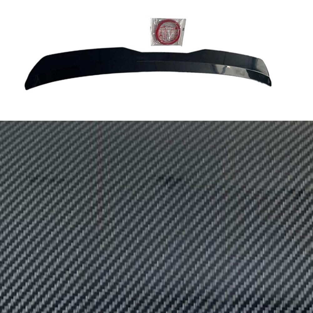 Aileron arrière Garvee pour coffre, adhésif, 99 x 9,5 cm, structure en fibre de carbone, noir – Stabilité aérodynamique et look sportif