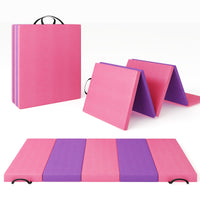 Tapis de gymnastique pliable Garvee 1,2'' en mousse EPE et cuir PU antidérapant, portable, pour le yoga et les arts martiaux, ensemble de 5 pièces