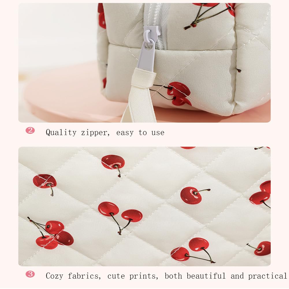 Ensemble de 3 trousses de toilette matelassées Garvee en nylon, grand format, idéales pour les voyages et le quotidien, légères et polyvalentes.