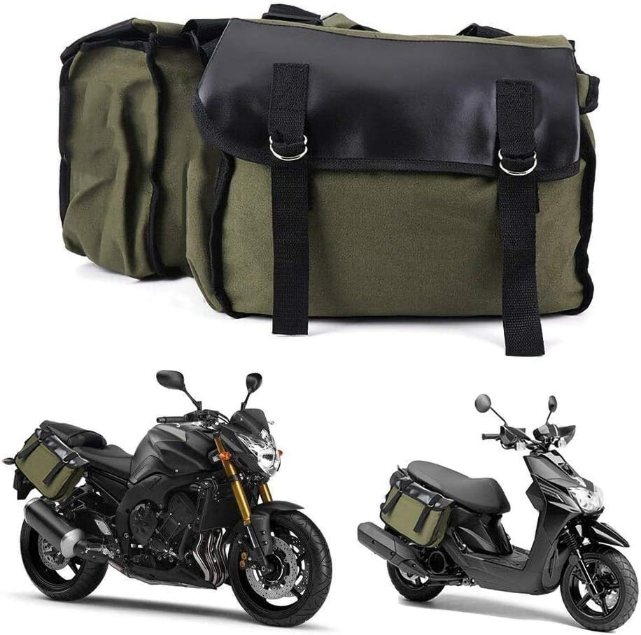 Sacoches de moto Garvee grande capacité, à fixation rapide, étanches et universelles pour motos trail et sportives, noires