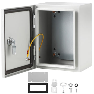 Boîtier en acier Garvee Nema 18 x 14 x 8 pouces, IP66, étanche à l'eau et à la poussière, en acier laminé à froid, protection anticorrosion, plaque de montage pour usage extérieur et intérieur.