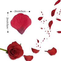 Garvee 5000 pétales de rose artificiels rouges, doux et soyeux, réutilisables, pour mariage et Saint-Valentin