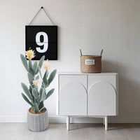 Garvee Cactus artificiel 91cm, grande plante décorative en plastique vert, aspect naturel pour salon, bureau et entrée