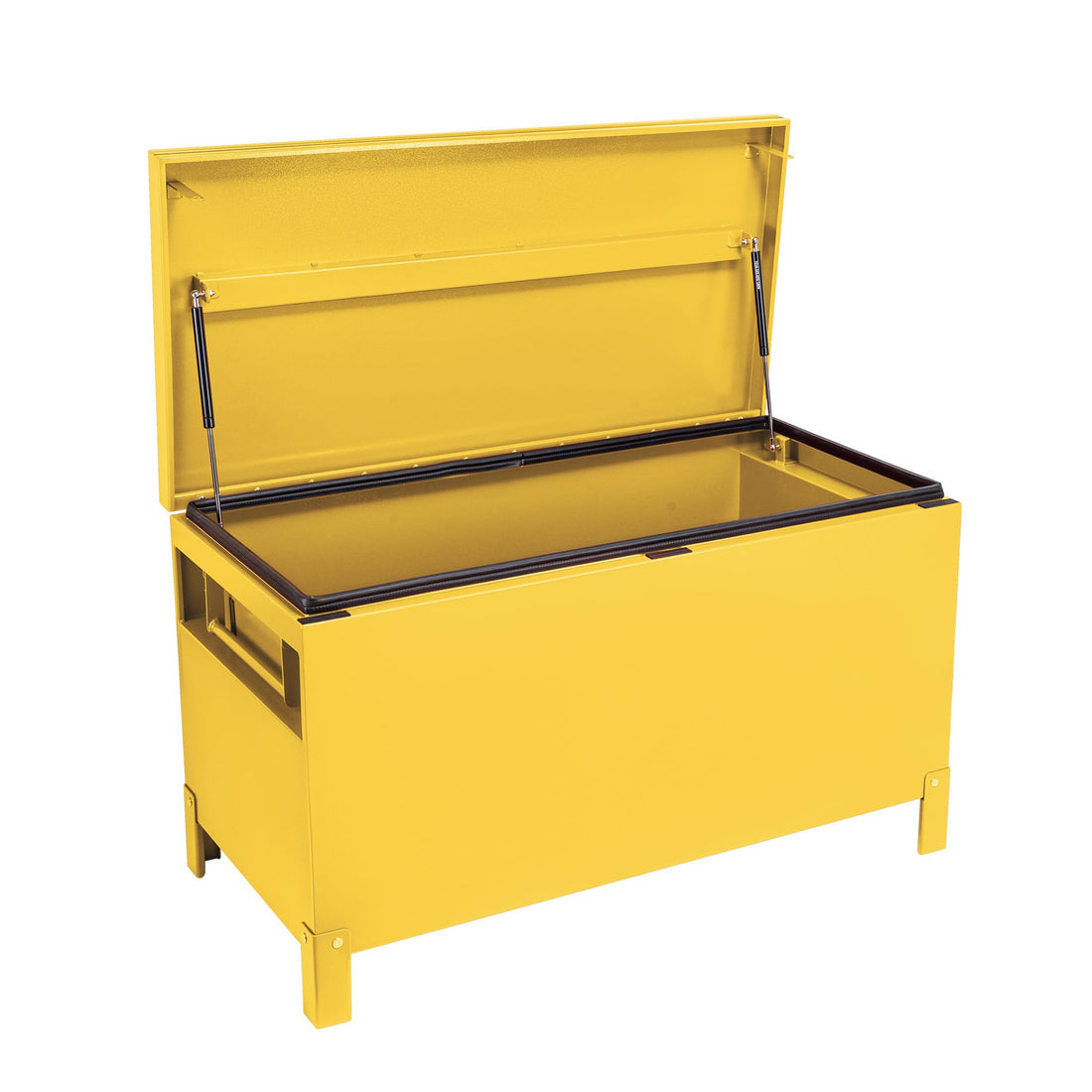 Garvee Coffre à Outils Camion Acier Industriel 91 × 38 × 38 cm, Verrouillable, Poignées Encastrées, Couvercle Freiné, Étanche, Pickup et Remorque