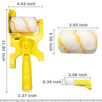 Rouleau à peinture Garvee pour bordures, multifonctionnel, acrylique et ABS, pour murs, plafonds et angles, 30,5 x 12,7 x 6,4 cm, ergonomique