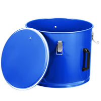 Réservoir d'huile pour friteuse Garvee 1 gallons en acier au carbone antirouille avec clips de couvercle et sac filtrant pour cuisines de restaurant 13,8 po x 15,6 po