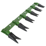 Garvee Barre De Dents Pour Godet 116,8 cm Robuste Pour Tracteurs Sub-Compacts Sans Perçage Acier Durable Vert Antirouille Construction Urbaine - Vert