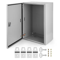 Boîte électrique extérieure Garvee 24x16x12 en acier étanche IP66 avec plaque de montage verrouillable pour usage industriel et domestique