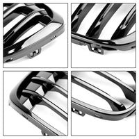 Calandre avant Garvee pour BMW X1 F48 F49 (2016-2018), à une seule lamelle, en plastique ABS noir, style automobile