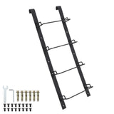 Garvee Échelle De Secours Fenêtre 4 Échelons Acier Robuste Noir 114,8 x 45,5 cm Pour Sous-Sol Et Grenier - 4-Step Hook