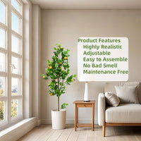 Arbre artificiel Garvee de 1,5 m (5 pi) pour intérieur, réaliste, facile à nettoyer, durable, matériau de haute qualité, vert. Idéal pour la maison, le bureau, les mariages et les fêtes.