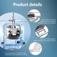 Garvee Désodorisant pour voiture, avion, solaire, rotatif, en plastique, décoration créative, cadeau pour bureau ou maison