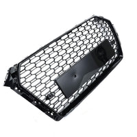 Grille de pare-chocs avant Garvee en nid d'abeille pour Audi A4L RS4 2017-2019, design sportif, ABS résistant, noir