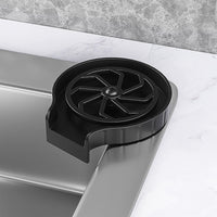 Rince-verres Garvee pour éviers de cuisine, nettoyeur de tasses automatique avec tuyau de 80 cm, matériau ABS, pour verres à vin, chopes à bière, tasses à café