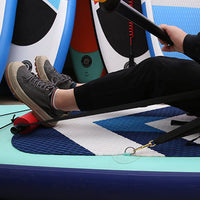 Repose-pieds Garvee pour kayak, universels, réglables et légers, avec 2 sangles et pédale rembourrée, pour bateaux et kayaks gonflables (rouge).