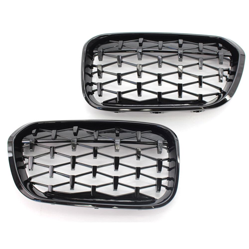 Calandre avant noire brillante Garvee Creyteg F20 compatible avec BMW Série 1 F20 F21 (2011-2014)