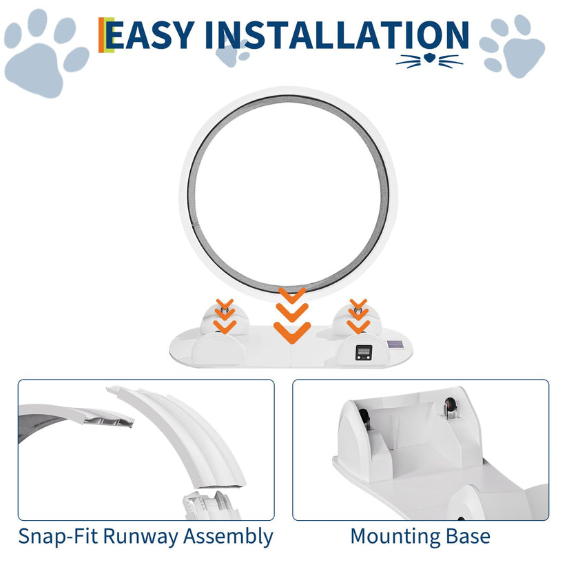 Roue pour chat transformable en cocon à griffer et espace de repos