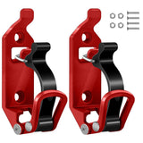 Porte-pelles Garvee pour barres de toit, 4 x 17-40 mm, alliage de zinc, rouge, pour camions, voitures, bateaux, outils, gain de place, installation facile