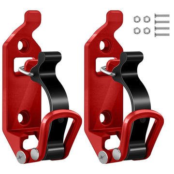 Porte-pelles Garvee pour barres de toit, 4 x 17-40 mm, alliage de zinc, rouge, pour camions, voitures, bateaux, outils, gain de place, installation facile
