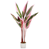 Garvee Plante artificielle en pot, feuilles réalistes, entretien facile, PEVA durable, pour bureau et salon, verte, élégante