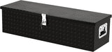 Garvee Coffre à Outils Aluminium 99 cm, Rangement Verrouillable Sous Siège, Étanche et Antirouille, Poignée Latérale, pour Pickup, SUV et Fourgon - Noir