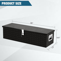 Garvee Coffre à Outils Aluminium 99 cm, Rangement Verrouillable Sous Siège, Étanche et Antirouille, Poignée Latérale, pour Pickup, SUV et Fourgon
