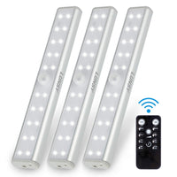 Lot de 3 lampes rechargeables Garvee pour sous-meubles avec télécommande, pour cuisine et placards, 140 lm, intensité variable, magnétiques, blanches