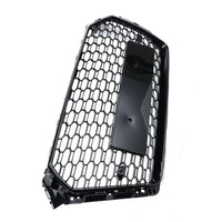 Grille de pare-chocs avant Garvee en nid d'abeille pour Audi A4L RS4 2017-2019, design sportif, ABS résistant, noir