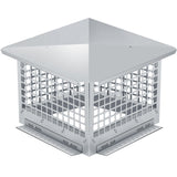 Garvee Chapeau De Cheminée 14x14 In Acier Inoxydable 304 Maille Renforcée Anti-Étincelles Extérieur Ajustable - 