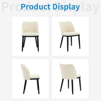 Ensemble de 2 chaises de salle à manger Garvee en velours avec dossier en forme de cœur, assise rembourrée et pieds en bois, pour la cuisine et le restaurant, confortables et stables.