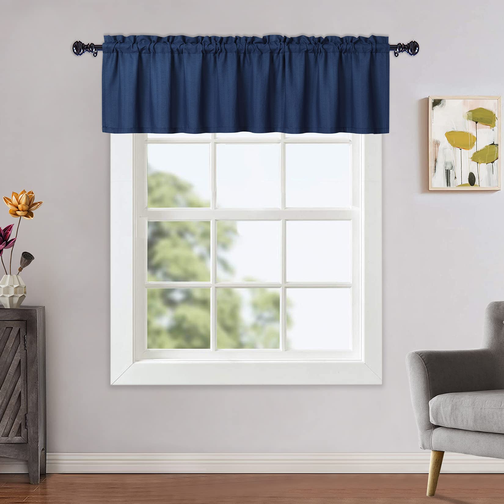 Rideau thermique opaque Garvee, rideau occultant anti-froid, rideaux courts pour chambre, noir, imperméable, économie d'énergie