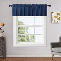 Rideau thermique opaque Garvee, rideau occultant anti-froid, rideaux courts pour chambre, noir, imperméable, économie d'énergie