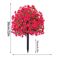Arbres topiaires artificiels en cèdre Garvee, 60 cm, résistants aux UV et aux intempéries, avec piquet pour le sol, pour terrasse, jardin ou entrée, vert