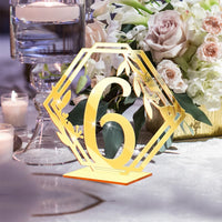 Numéros de table en acrylique Garvee 1-15, élégants, durables et transparents, pour les réceptions de mariage et les banquets.