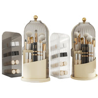 Garvee Organisateur de maquillage, rotatif à 360°, grande capacité, pour coiffeuse, bureau, salle de bain, noir