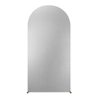 Garvee - Arche de mariage ronde de 2,2 m (7,2 pi) - Toile de fond extensible en spandex, pailletée, élastique et réutilisable - Idéale pour les fêtes, les cérémonies et les baby showers.