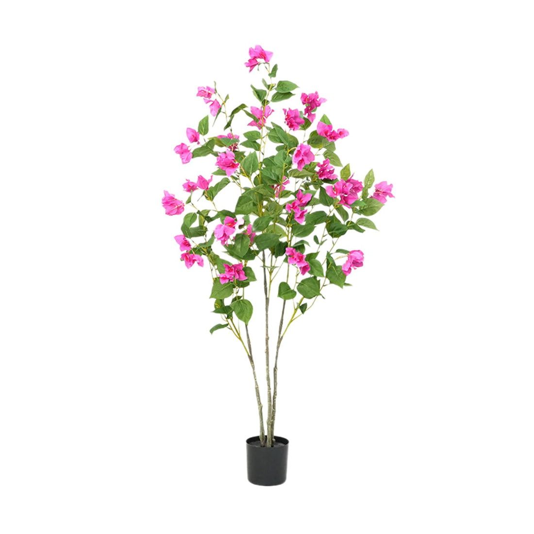 Bougainvillier artificiel Garvee de 1,20 m, facile d'entretien, pour la décoration de bureau et de maison, vert, en plastique