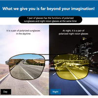 Lunettes de conduite de nuit polarisées Garvee pour hommes et femmes avec protection UV400 contre l'éblouissement, idéales pour la conduite, la randonnée, le golf, la pêche et les sports de plein air - Jaune