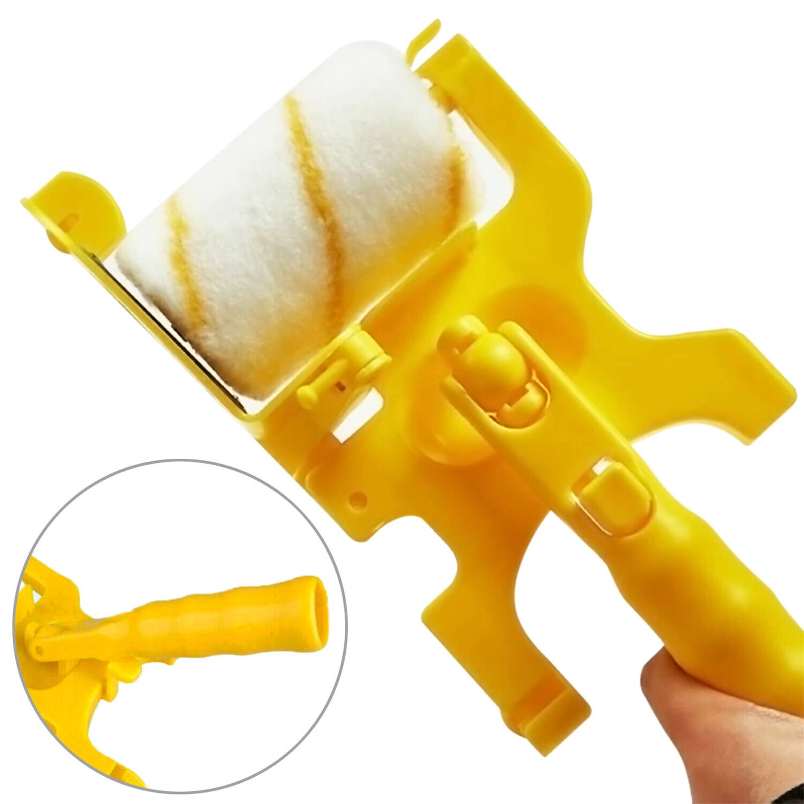 Rouleau à peinture Garvee pour bordures, multifonctionnel, acrylique et ABS, pour murs, plafonds et angles, 30,5 x 12,7 x 6,4 cm, ergonomique