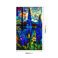 Film pour vitres Garvee à motif floral rétro, protection UV, amovible, sans colle, adhérence statique, 60 x 100 cm, pour préserver l'intimité et économiser l'énergie.